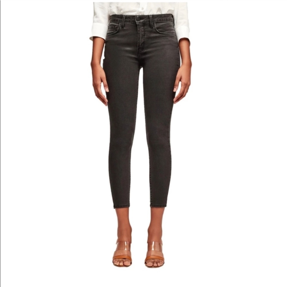 ✨L’Agence Margot High Rise Skinny Coal Coated Jean - Picture 2 of 10